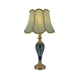 Petunia 28 in. Blue Indoor Table Lamp by CARRO