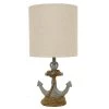 Saylor Anchor 16 in. Antique Blue Table Lamp with Linen Shade by Decor Therapy -Decor Therapy Shop blue decor therapy table lamps tl15453 64 1000