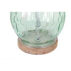 Emma Embossed 27.5 in. Blue Table Lamp with Burlap Shade by Decor Therapy -Decor Therapy Shop blue decor therapy table lamps tl17215 4f 1000