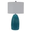 Cannon 27 in. Blue Table Lamp with Linen Shade by Decor Therapy -Decor Therapy Shop blue decor therapy table lamps tl17306 64 1000