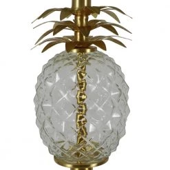 Dalila 59 in. Pineapple Font Brass Floor Lamp with Shade by Decor Therapy -Decor Therapy Shop brass decor therapy floor lamps pl4335 44 1000