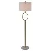 61.25 in. Ava Oval Font Steel Brass Floor Lamp with Shade by Decor Therapy 1 61.25 in. Ava Oval Font Steel Brass Floor Lamp with Shade by Decor Therapy -Decor Therapy Shop brass decor therapy floor lamps pl4337 64 1000