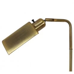 Pharmacy 60.5 in. Adjustable Brass Floor Lamp with Shade by Decor Therapy -Decor Therapy Shop brass decor therapy floor lamps pl4366 1f 1000