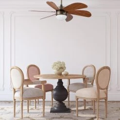 Minimus 38 in. Indoor Bronze Smart Ceiling Fan with Light Kit and Wall Control, Works with Alexa/Google Home by CARRO -Decor Therapy Shop bronze carro ceiling fans with lights wgs 386e l11 dd 1 fa 1000