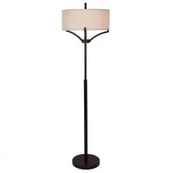 Ledger 62 in. Bronze 4-Arm Floor Lamp with Shade by Decor Therapy 16 Ledger 62 in. Bronze 4-Arm Floor Lamp with Shade by Decor Therapy -Decor Therapy Shop bronze decor therapy floor lamps pl4334 1f 1000