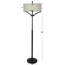 Ledger 62 in. Bronze 4-Arm Floor Lamp with Shade by Decor Therapy 13 Ledger 62 in. Bronze 4-Arm Floor Lamp with Shade by Decor Therapy -Decor Therapy Shop bronze decor therapy floor lamps pl4334 66 1000
