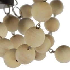 Jasper 13.25 in. 3-Light Bronze and Wood Bead Flush Mount by Decor Therapy -Decor Therapy Shop bronze decor therapy flush mount lights ch1971 1f 1000