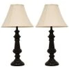 Touch Control 32 in. Bronze Table Lamp with Faux Silk Shade by Decor Therapy -Decor Therapy Shop bronze decor therapy table lamps mp1991 64 1000