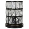 Hayes 9 in. Bronze Faceted Touch Control Uplight by Decor Therapy