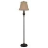 Mae 61 in. Bronze Floor Lamp with Faux Silk Shade by Decor Therapy -Decor Therapy Shop bronze finish decor therapy floor lamps pl1645 64 1000