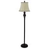 Charlotte 60 in. Brown Floor Lamp with Shade by Decor Therapy -Decor Therapy Shop brown decor therapy floor lamps pl4346 64 1000