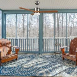 Eton 52 in. Dimmable LED Indoor/Outdoor Nickel Smart Ceiling Fan with Light and Remote, Works with Alexa/Google Home by CARRO -Decor Therapy Shop brushed nickel carro ceiling fans with lights hs523e4 l12 sm2 1 40 1000