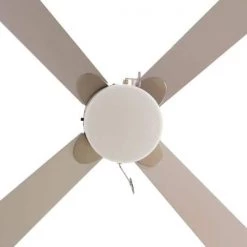 Hutton 52 in. LED Indoor Brushed Nickel Ceiling Fan with Light Kit and Pull Chain by CARRO -Decor Therapy Shop brushed nickel carro ceiling fans with lights nwga 524h2 l11 sj 4f 1000