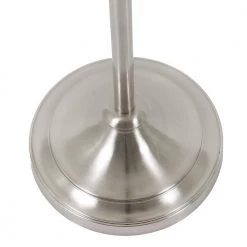 Tina 63 in. Brushed Steel Indoor Floor Lamp with Swing Arm and Ball Accent with White Shade by Decor Therapy -Decor Therapy Shop brushed steel decor therapy floor lamps pl4377 76 1000