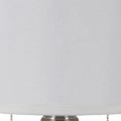 Twin 61.5 in. Brushed Steel Indoor Pull Floor Lamp with White Shade by Decor Therapy 16 Twin 61.5 in. Brushed Steel Indoor Pull Floor Lamp with White Shade by Decor Therapy -Decor Therapy Shop brushed steel decor therapy floor lamps pl4380 4f 1000