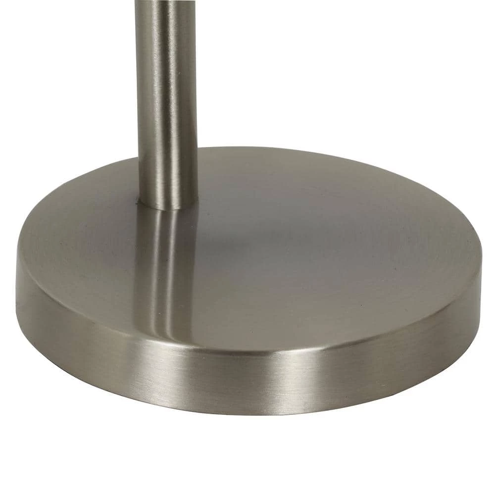 Connor 20 in. Brushed Steel Table Lamp with Linen Shade by Decor Therapy 7 Connor 20 in. Brushed Steel Table Lamp with Linen Shade by Decor Therapy - Image 5