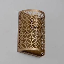 Lucas Laser Wall Sconce 1-Light Champagne Semi-Flush Mount Light by Decor Therapy 11 Lucas Laser Wall Sconce 1-Light Champagne Semi-Flush Mount Light by Decor Therapy -Decor Therapy Shop champagne decor therapy flush mount lights wl1147 76 1000