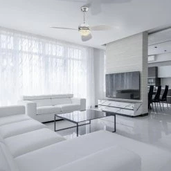 Corvin 48 in. Dimmable LED Indoor Chrome Smart Ceiling Fan with Crystal Light and Remote, Works with Alexa/Google Home by CARRO 25 Corvin 48 in. Dimmable LED Indoor Chrome Smart Ceiling Fan with Crystal Light and Remote, Works with Alexa/Google Home by CARRO -Decor Therapy Shop chrome carro ceiling fans with lights hs483q3 l12 sc 1 31 1000