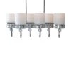 Cora 6-Light Chrome, Crystal and Glass Trestle Chandelier by Decor Therapy -Decor Therapy Shop chrome decor therapy chandeliers ch1924 64 1000