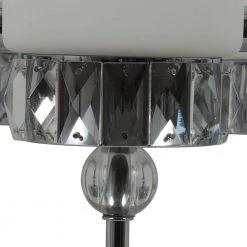 Cora 6-Light Chrome, Crystal and Glass Trestle Chandelier by Decor Therapy -Decor Therapy Shop chrome decor therapy chandeliers ch1924 fa 1000