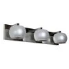 Jennings 3-Light Chrome and Silver Globe Shade Vanity Light by Decor Therapy -Decor Therapy Shop chrome decor therapy vanity lighting wl1153 64 1000