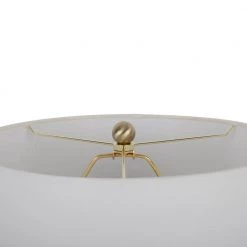 25.5 in. Maine Clear Glass Table Lamp with Antique Brass by Decor Therapy -Decor Therapy Shop clear antique brass decor therapy table lamps tl23974 4f 1000