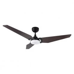Trailblazer 52 in.Indoor/Outdoor Dark Brown Smart Ceiling Fan, Dimmable LED Light and Remote, Works w/ Alexa/Google Home by CARRO