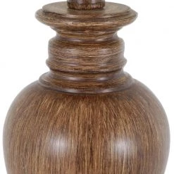 Truman 25 in. Dark Brown Resin Table Lamp by Decor Therapy -Decor Therapy Shop dark brown decor therapy table lamps tl22347 fa 1000