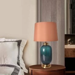 Babybreath 27 in. Dark Green Indoor Table Lamp by CARRO -Decor Therapy Shop dark green carro table lamps at g27031a2 1f 1000
