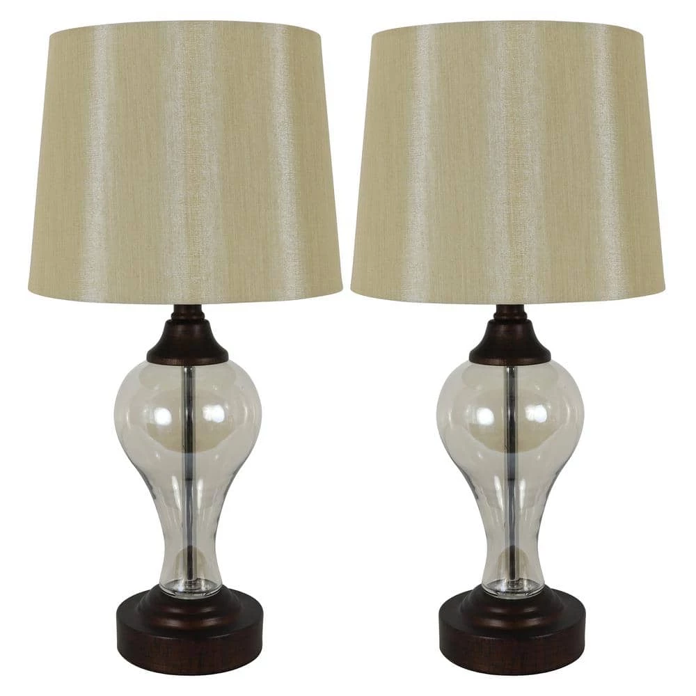 Brady 17.25 in. Bronze Table Lamps with USB Ports (Set of 2) by Decor Therapy 3 Brady 17.25 in. Bronze Table Lamps with USB Ports (Set of 2) by Decor Therapy