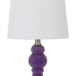 Draper 17.25 in. Blue Table Lamps with Shade and USB Ports (Set of 2) by Decor Therapy -Decor Therapy Shop decor therapy lamp sets mp1083 1f 1000