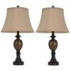 Mae 25 in. Bronze Table Lamp with Softback Shade by Decor Therapy -Decor Therapy Shop decor therapy lamp sets mp1627 64 1000