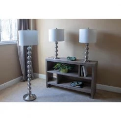 Ettie 28.5 in. - 58.5 in. Steel Stacked Ball Lamp Set (3-Pack) by Decor Therapy -Decor Therapy Shop decor therapy lamp sets mp1639 66 1000