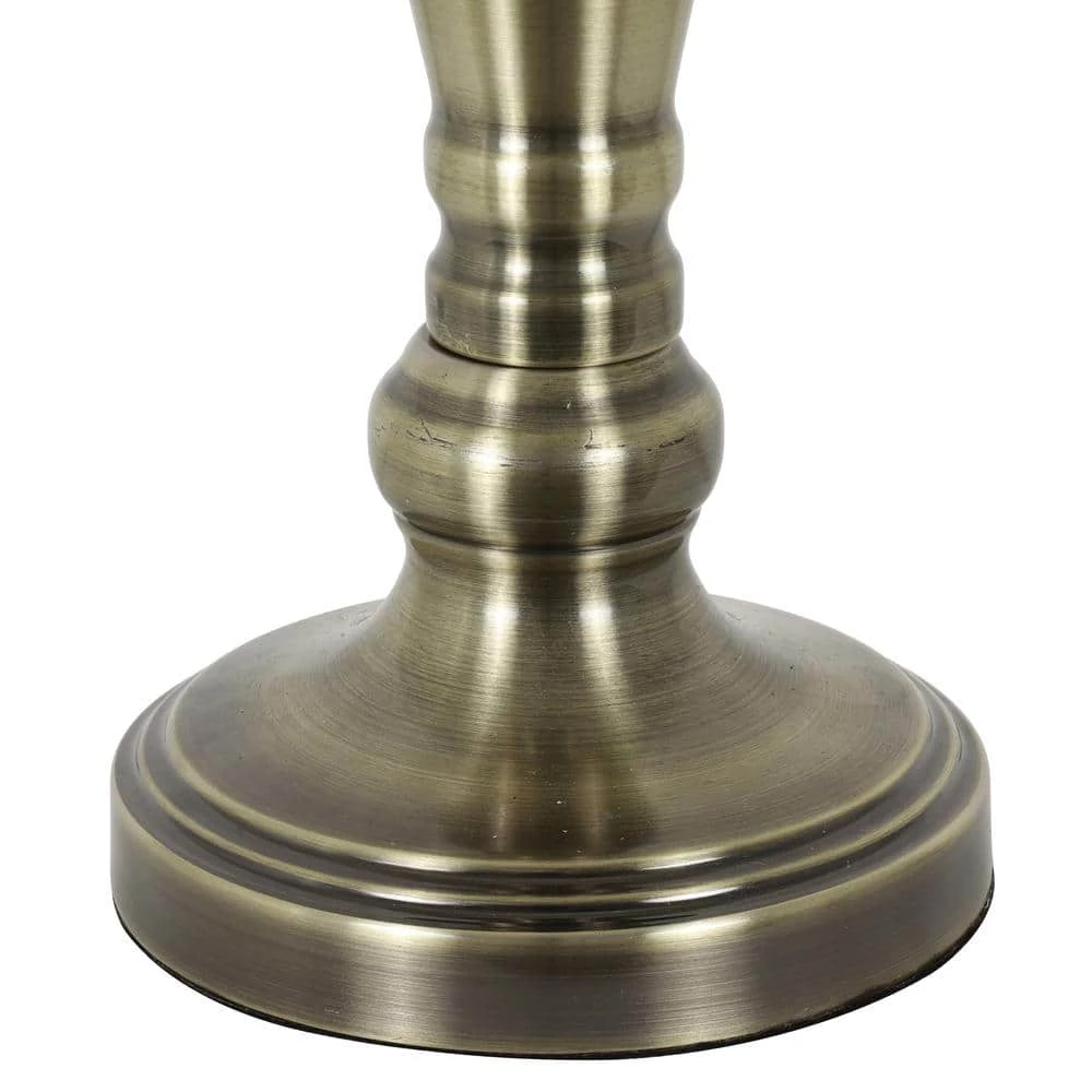 Marie 26 in. Antique Brass Table Lamp Set by Decor Therapy 6 Marie 26 in. Antique Brass Table Lamp Set by Decor Therapy - Image 4