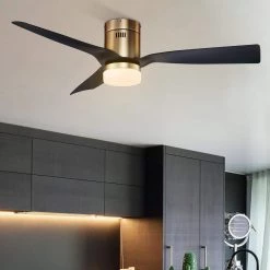 Decor Therapy Shop -Decor Therapy Shop gold carro ceiling fans with lights s523p l12 g2 1 fm e1 1000