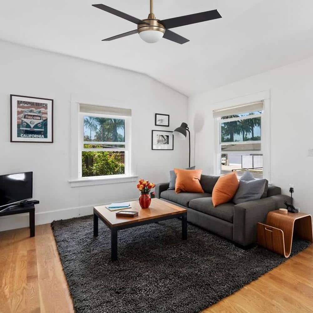 Nova 52 in. Integrated LED Indoor Gold Smart Ceiling Fan with Light Kit and Wall Control, Works with Alexa/Google Home by CARRO 12 Nova 52 in. Integrated LED Indoor Gold Smart Ceiling Fan with Light Kit and Wall Control, Works with Alexa/Google Home by CARRO - Image 10