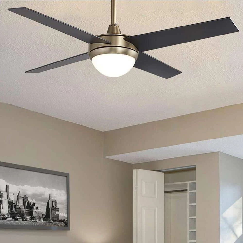 Nova 52 in. Integrated LED Indoor Gold Smart Ceiling Fan with Light Kit and Wall Control, Works with Alexa/Google Home by CARRO 4 Nova 52 in. Integrated LED Indoor Gold Smart Ceiling Fan with Light Kit and Wall Control, Works with Alexa/Google Home by CARRO - Image 2