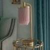 Framboise 26.5 Gold Table Lamp with Fringe Lamp Shade by Decor Therapy -Decor Therapy Shop gold decor therapy table lamps tl20335 64 1000