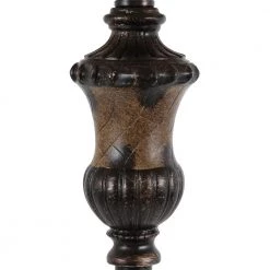 Alice 60 in. Golden Bronze Floor Lamp with Faux Silk Shade by Decor Therapy -Decor Therapy Shop golden bronze finish decor therapy floor lamps pl1647 44 1000