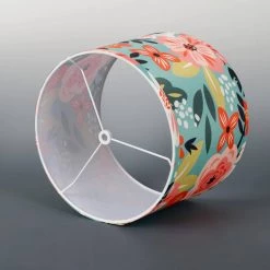 Floral Collection Limited Edition Round Empire Shape 12 in. x 10 in. x 8 in. Tropical Flowers Lamp Shade (2-Pack) by CARRO -Decor Therapy Shop green carro lamp shades ph e101208 2h1 66 1000