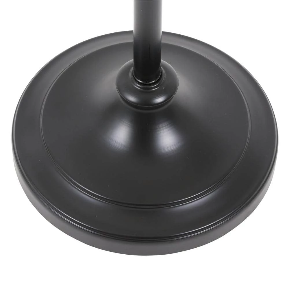 Chloe 56 in. Matte Black Indoor Pharmacy Floor Lamp with Black Shade by Decor Therapy 10 Chloe 56 in. Matte Black Indoor Pharmacy Floor Lamp with Black Shade by Decor Therapy - Image 8