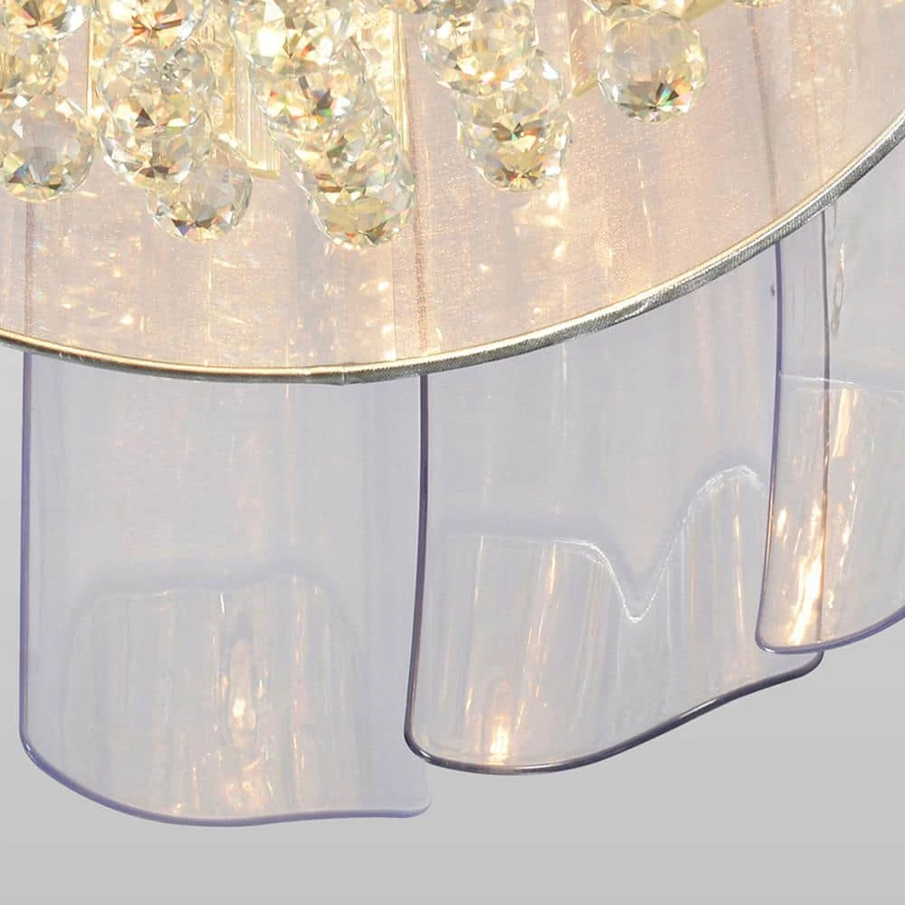 Flora 50 in. Indoor Nickel Crystal Chandelier Retractable Smart Ceiling Fan with Light Remote Included Works with Alexa by CARRO 7 Flora 50 in. Indoor Nickel Crystal Chandelier Retractable Smart Ceiling Fan with Light Remote Included Works with Alexa by CARRO - Image 5