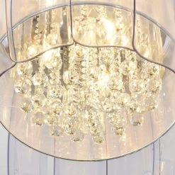 Flora 50 in. Indoor Nickel Crystal Chandelier Retractable Smart Ceiling Fan with Light Remote Included Works with Alexa by CARRO 12 Flora 50 in. Indoor Nickel Crystal Chandelier Retractable Smart Ceiling Fan with Light Remote Included Works with Alexa by CARRO -Decor Therapy Shop nickel carro ceiling fans with lights ns50bc l11 s8 4f 1000