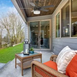 Alexandria 52 in. Oil Rubbed Bronze Smart Ceiling Fan with Light Kit and Wall Control, Works with Alexa/Google Home by CARRO -Decor Therapy Shop oil rubbed bronze carro ceiling fans with lights hwgs 525h l11 ag 1 76 1000