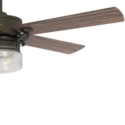 Alexandria 52 in. Oil Rubbed Bronze Smart Ceiling Fan with Light Kit and Wall Control, Works with Alexa/Google Home by CARRO -Decor Therapy Shop oil rubbed bronze carro ceiling fans with lights wgs 525h l11 af 1 fa 1000