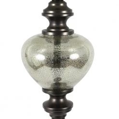 63 in. Redmond Glass Font Aged Pewter and Mercury Floor Lamp with Shade by Decor Therapy 13 63 in. Redmond Glass Font Aged Pewter and Mercury Floor Lamp with Shade by Decor Therapy -Decor Therapy Shop pewter decor therapy floor lamps pl4338 44 1000