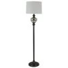 63 in. Redmond Glass Font Aged Pewter and Mercury Floor Lamp with Shade by Decor Therapy 1 63 in. Redmond Glass Font Aged Pewter and Mercury Floor Lamp with Shade by Decor Therapy -Decor Therapy Shop pewter decor therapy floor lamps pl4338 64 1000
