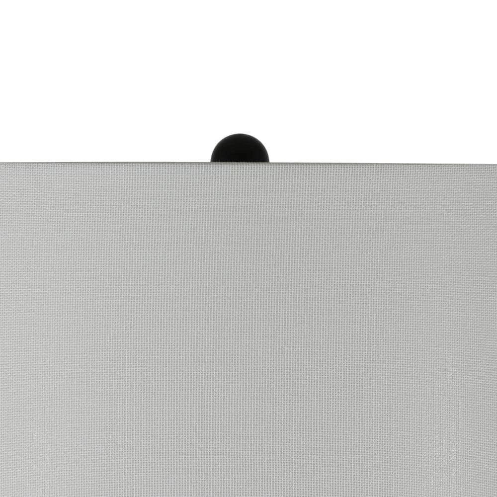 63 in. Redmond Glass Font Aged Pewter and Mercury Floor Lamp with Shade by Decor Therapy 9 63 in. Redmond Glass Font Aged Pewter and Mercury Floor Lamp with Shade by Decor Therapy - Image 7