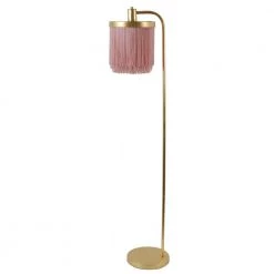 Framboise 59.75 in. Gold Floor Lamp with Fringe Lamp Shade by Decor Therapy 16 Framboise 59.75 in. Gold Floor Lamp with Fringe Lamp Shade by Decor Therapy -Decor Therapy Shop pink and gold decor therapy floor lamps pl4341 1f 1000