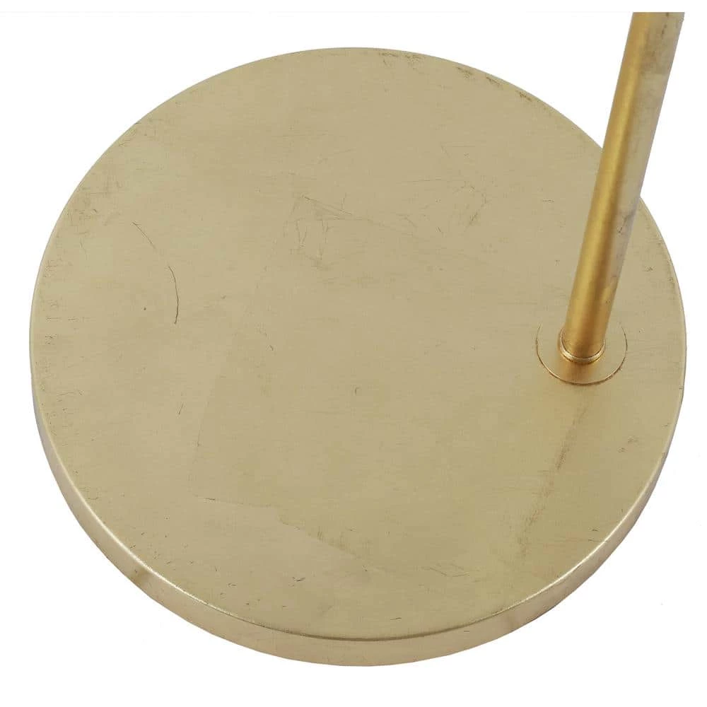 Framboise 59.75 in. Gold Floor Lamp with Fringe Lamp Shade by Decor Therapy 5 Framboise 59.75 in. Gold Floor Lamp with Fringe Lamp Shade by Decor Therapy - Image 3